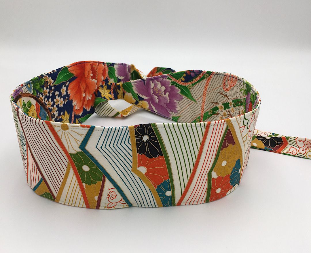 Reversible Wide Kimono Belt Matsu 5901 & 5791
