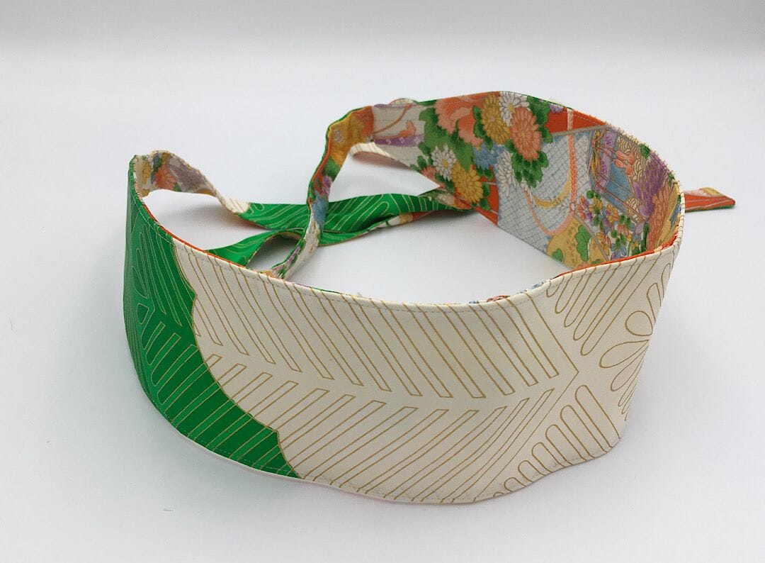 Reversible Wide Kimono Belt Ayame 5771 & 5422 Belt MONIKO STORE 