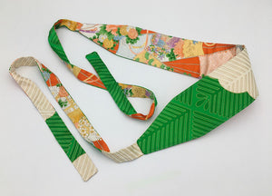 Reversible Wide Kimono Belt Ayame 5771 & 5422