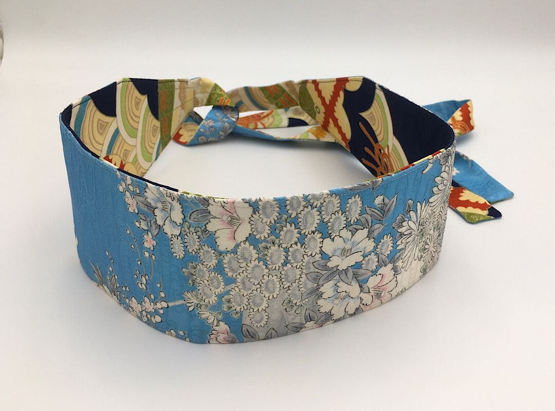 Reversible Wide Kimono Belt Kiku 5793 & 5566 Belt MONIKO STORE 