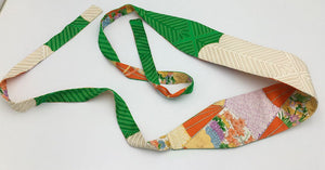Reversible Wide Kimono Belt Ayame 5771 & 5422