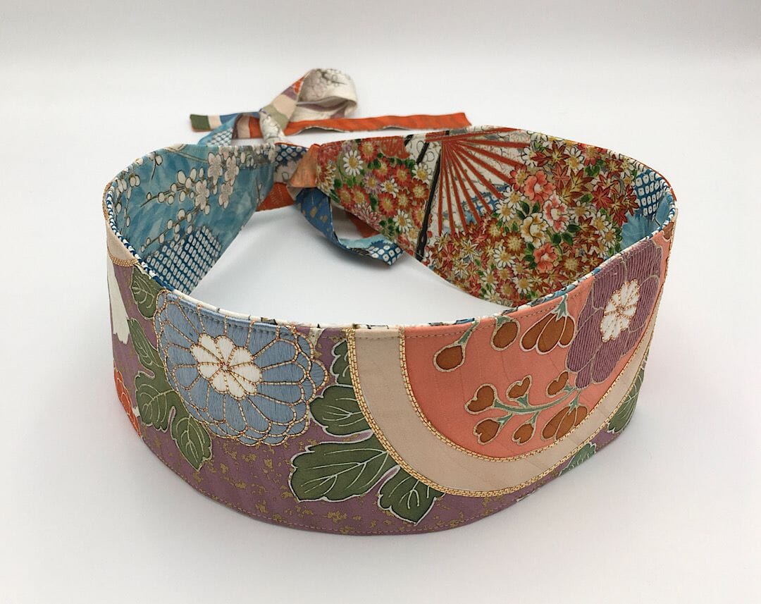 Reversible Wide Kimono Belt Kasumi 5784 & 5781 Belt MONIKO STORE 