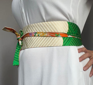Reversible Wide Kimono Belt Ayame 5771 & 5422